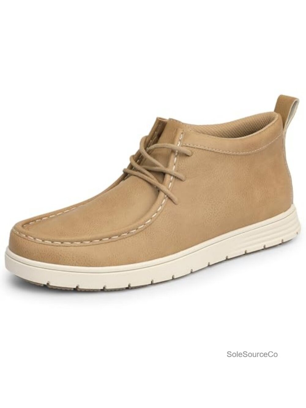 Faux Leather Chukka Ankle Boots Lace Up Slip On Casual Loafers Mens Shoes